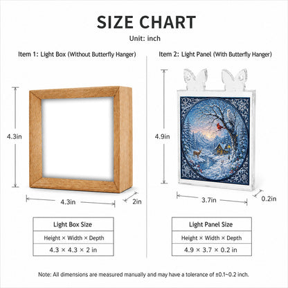 Acrylic Puzzle Night Light - Winter Serenity