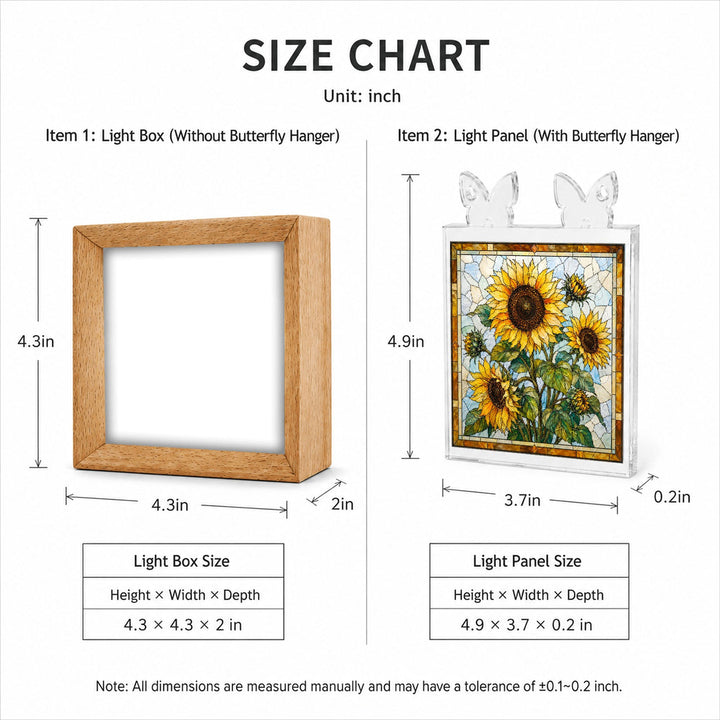 Acrylic Puzzle Night Light - Golden Harvest