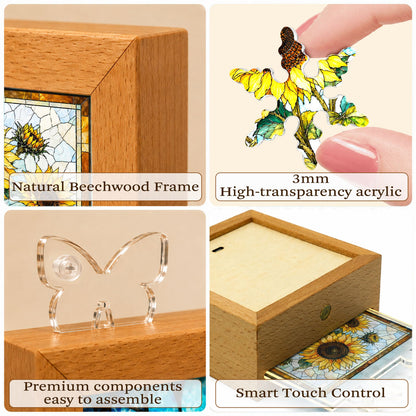 Acrylic Puzzle Night Light - Golden Harvest