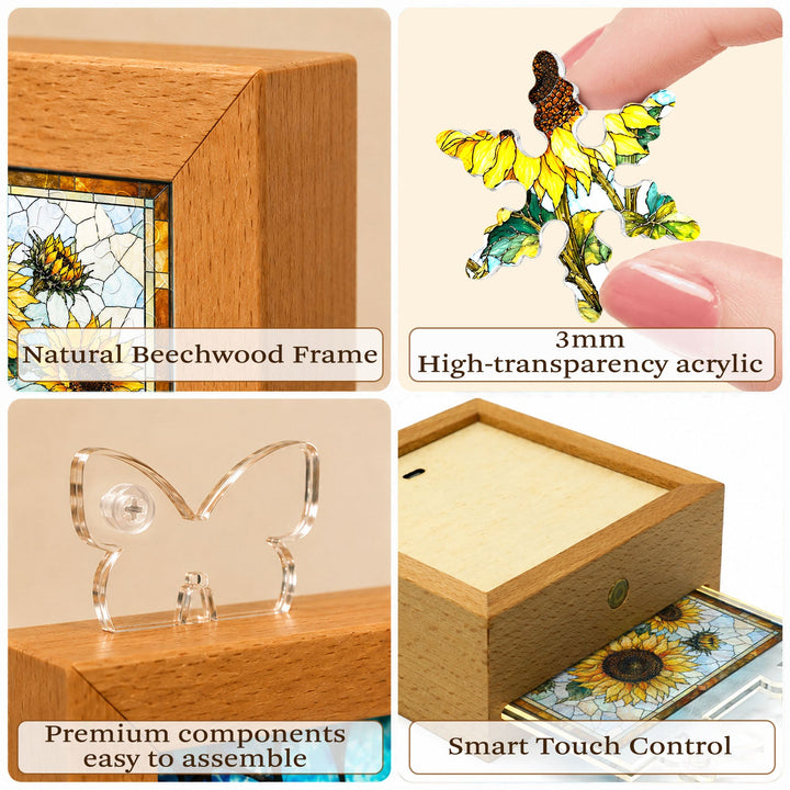Acrylic Puzzle Night Light - Golden Harvest