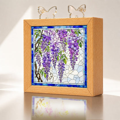 Acrylic Puzzle Night Light - Wisteria Cascade