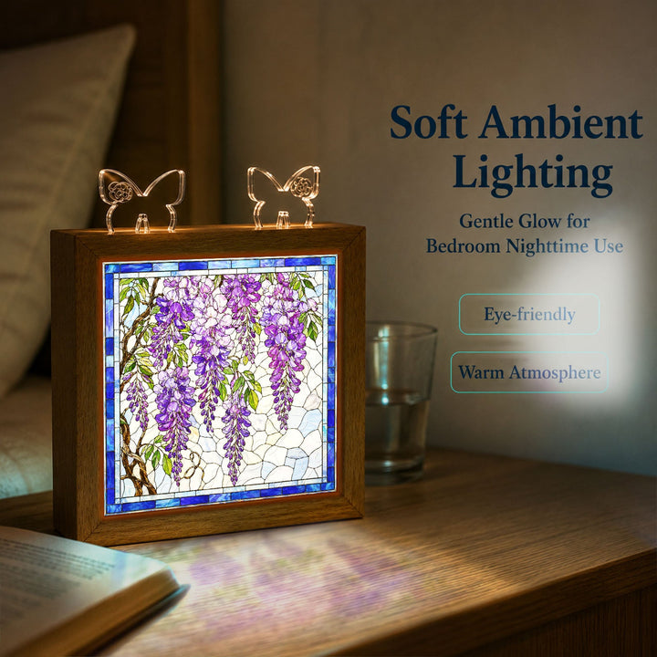 Acrylic Puzzle Night Light - Wisteria Cascade