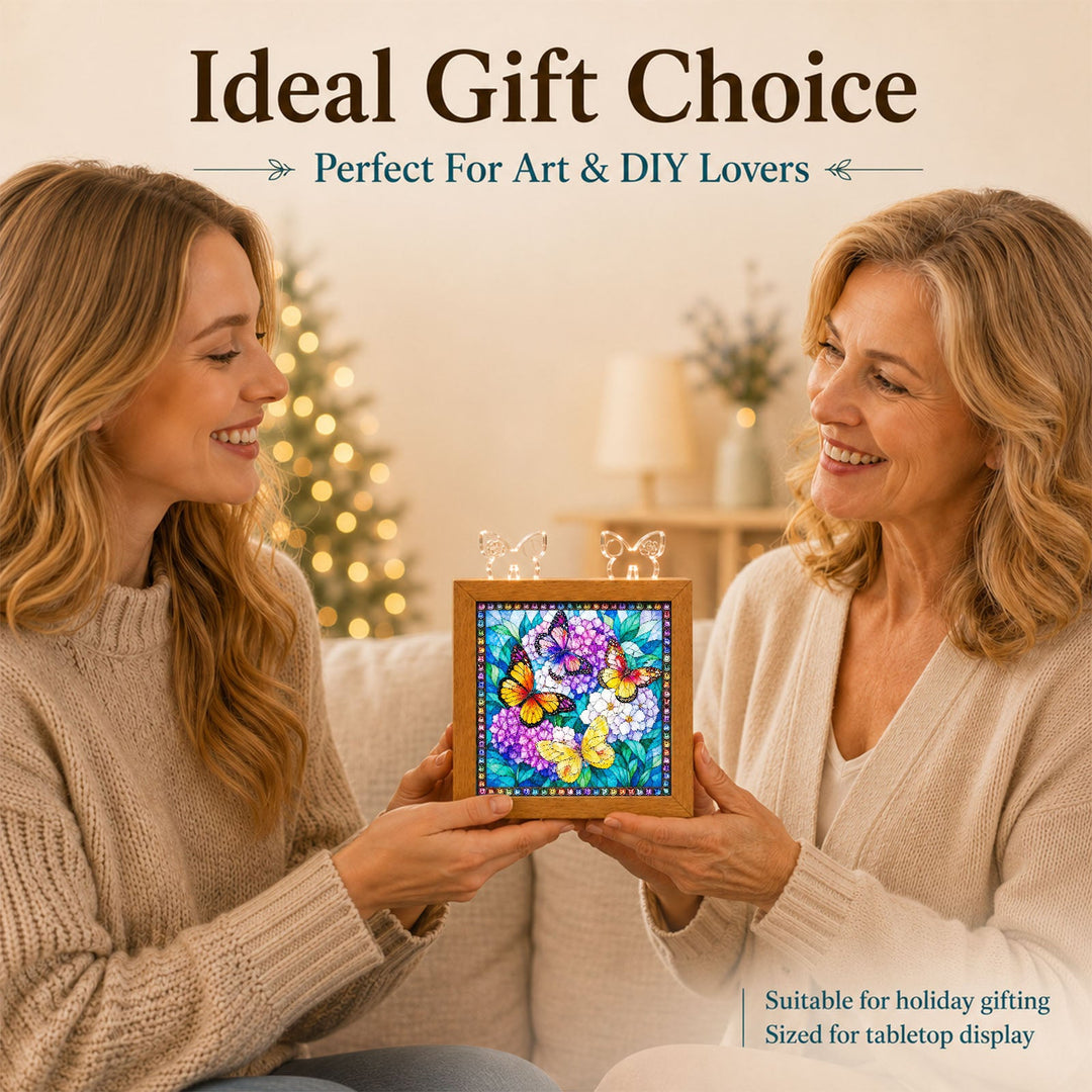 Acrylic Puzzle Night Light - Butterfly Symphony