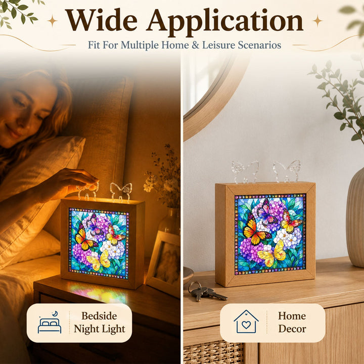Acrylic Puzzle Night Light - Butterfly Symphony