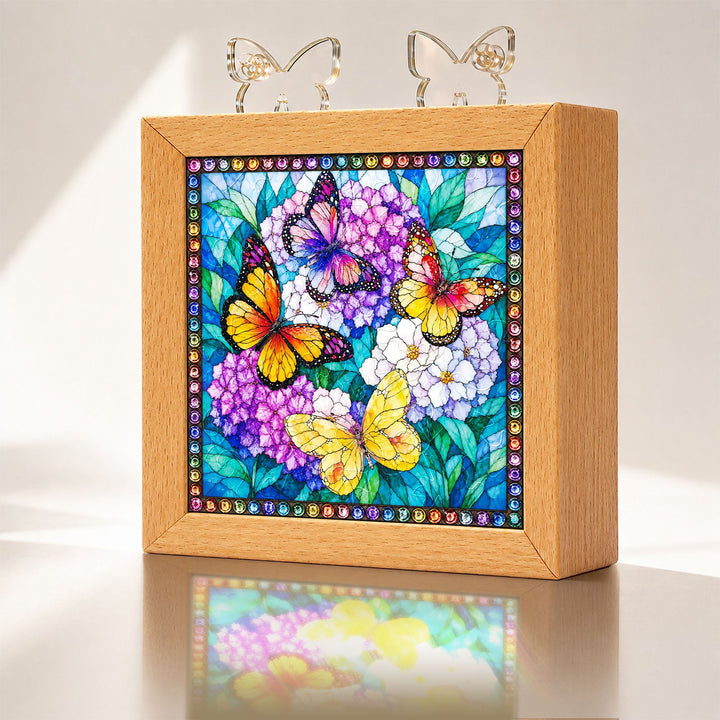 Acrylic Puzzle Night Light - Butterfly Symphony