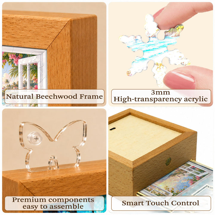 Acrylic Puzzle Night Light - Coastal Vista
