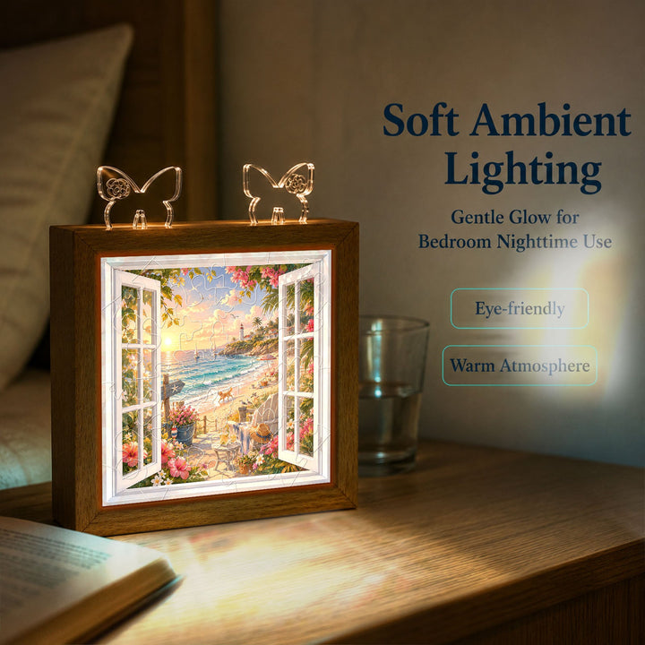 Acrylic Puzzle Night Light - Coastal Vista