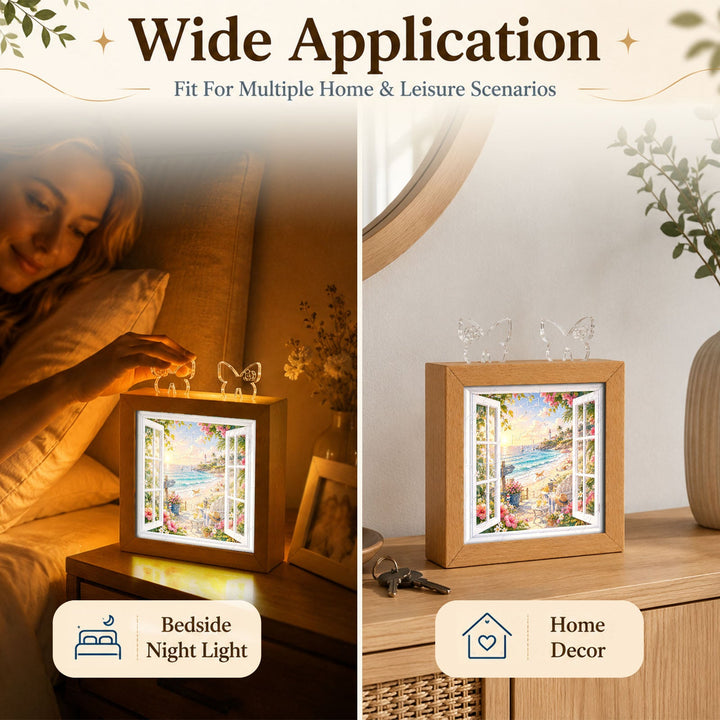 Acrylic Puzzle Night Light - Coastal Vista