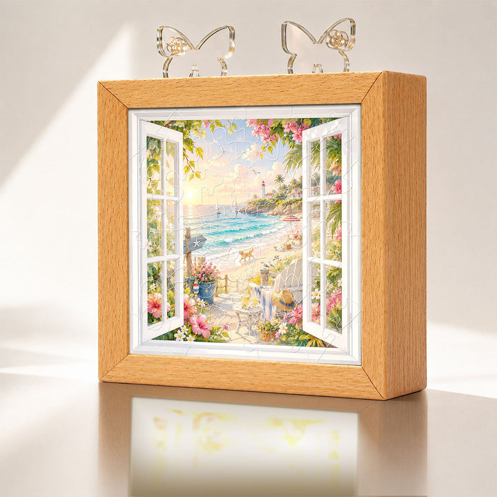 Acrylic Puzzle Night Light - Coastal Vista
