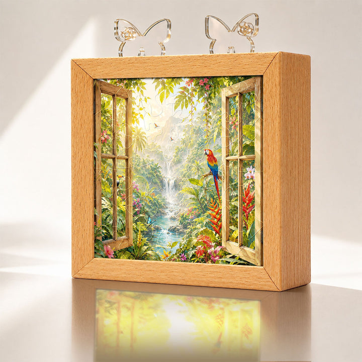 Acrylic Puzzle Night Light - Jungle Vista