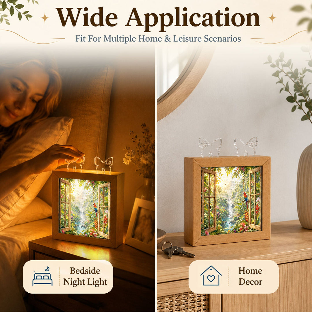 Acrylic Puzzle Night Light - Jungle Vista