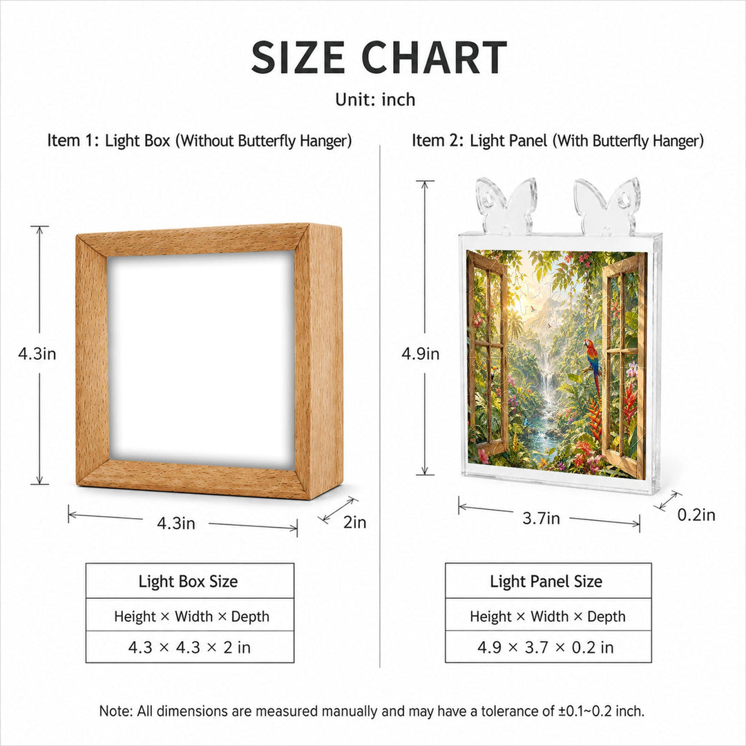 Acrylic Puzzle Night Light - Jungle Vista