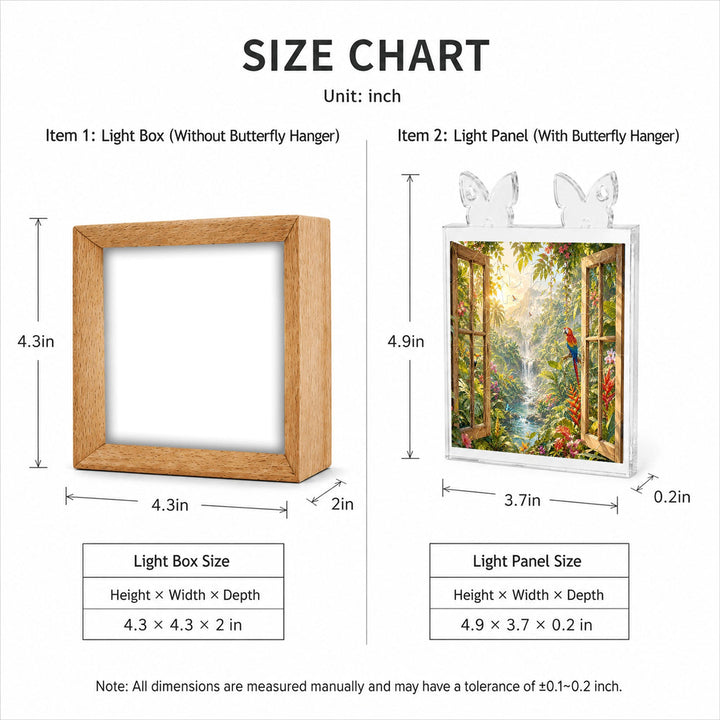 Acrylic Puzzle Night Light - Jungle Vista