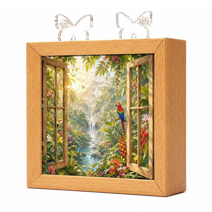 Acrylic Puzzle Night Light - Jungle Vista