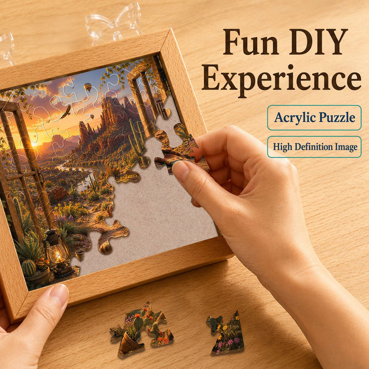 Acrylic Puzzle Night Light - Canyon Vista