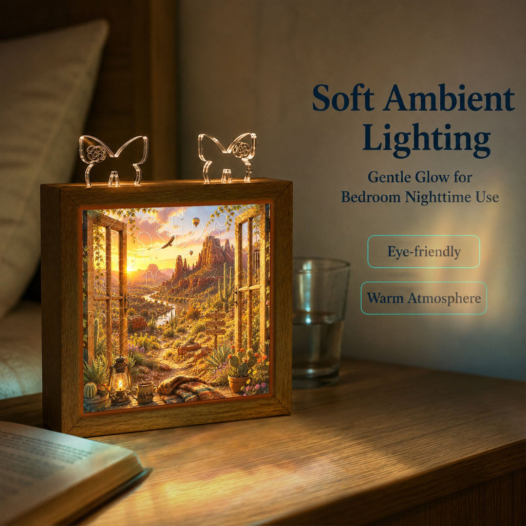 Acrylic Puzzle Night Light - Canyon Vista
