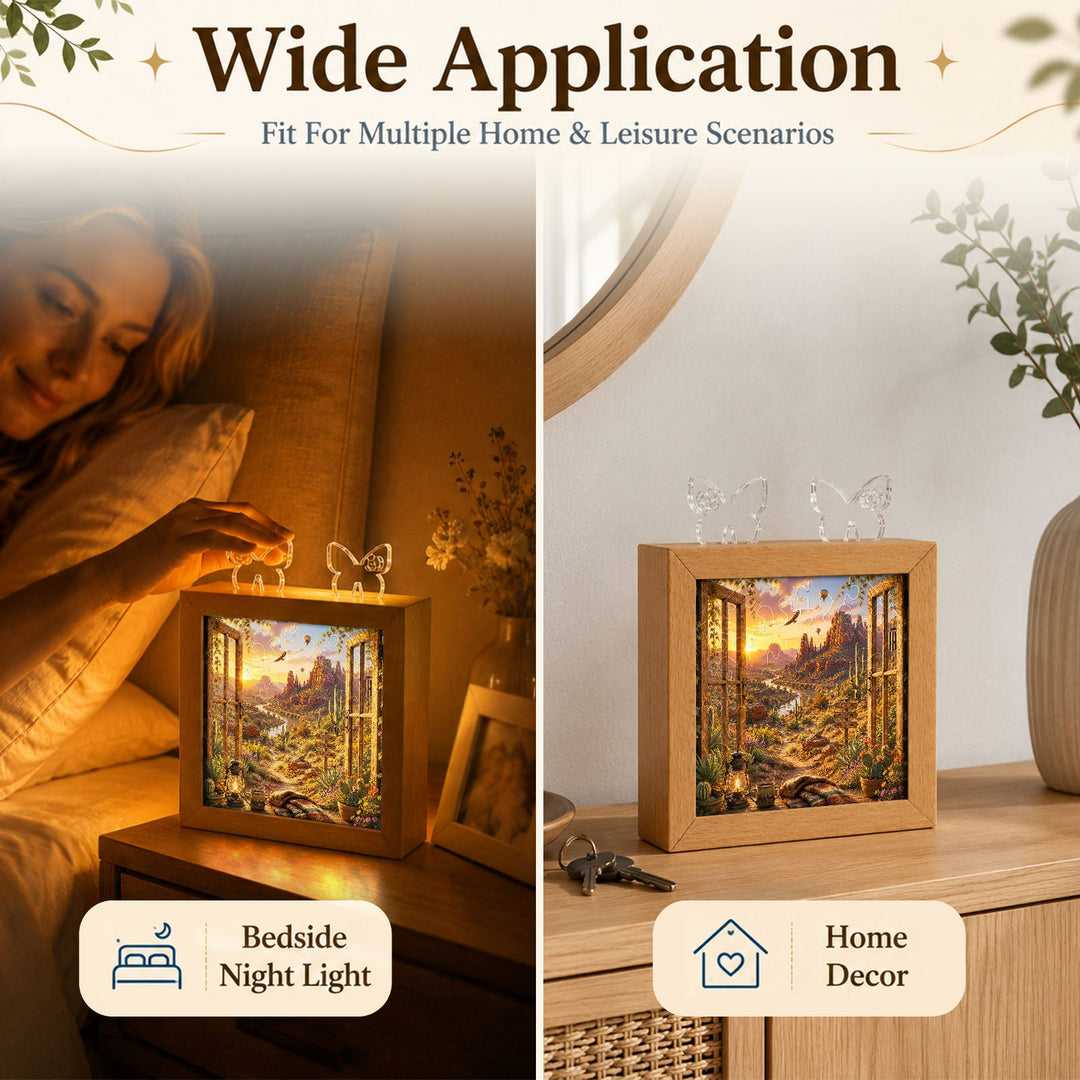 Acrylic Puzzle Night Light - Canyon Vista