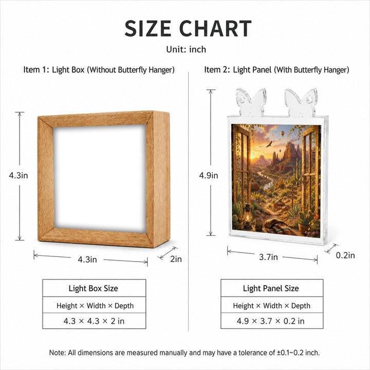 Acrylic Puzzle Night Light - Canyon Vista