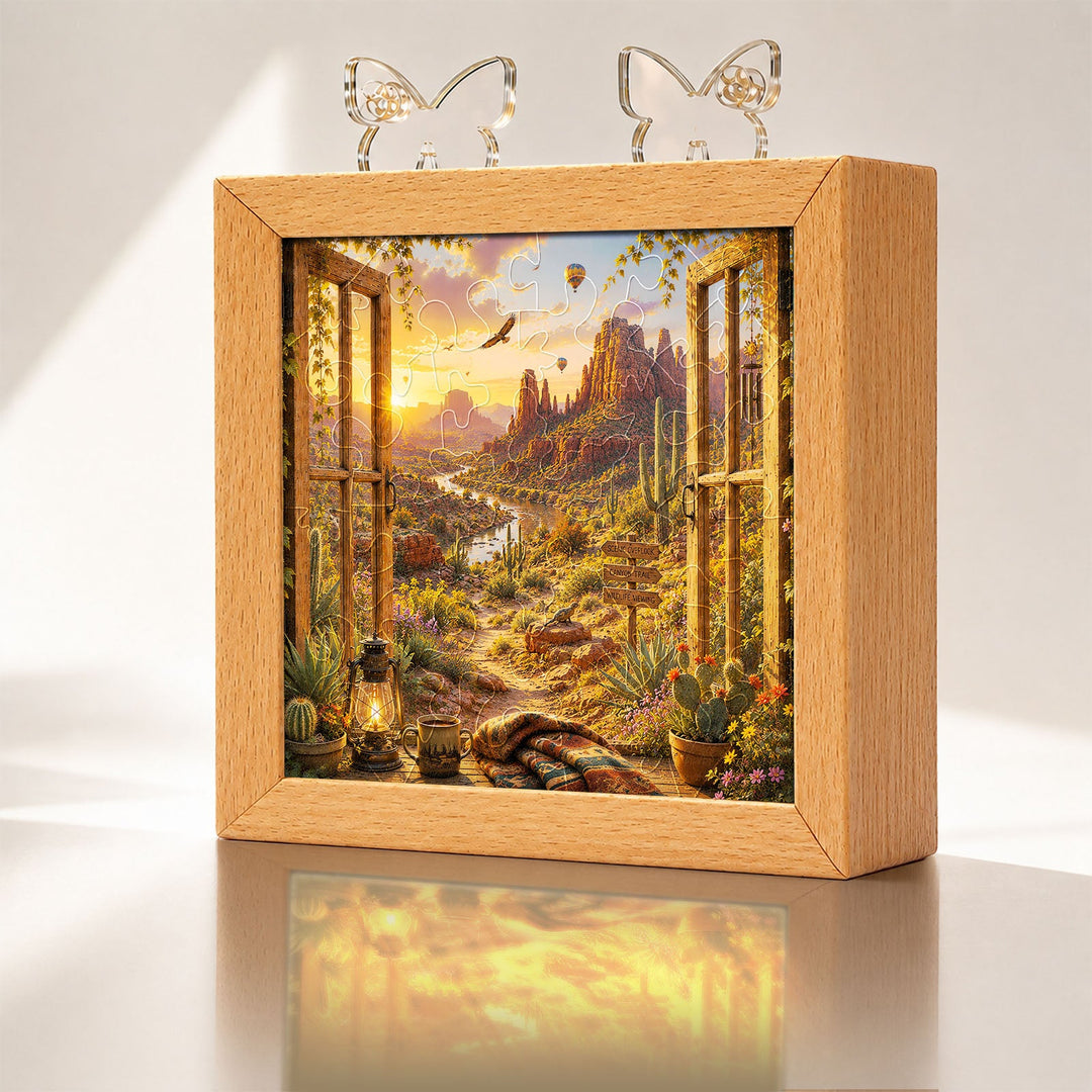 Acrylic Puzzle Night Light - Canyon Vista