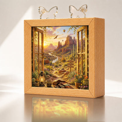 Acrylic Puzzle Night Light - Canyon Vista