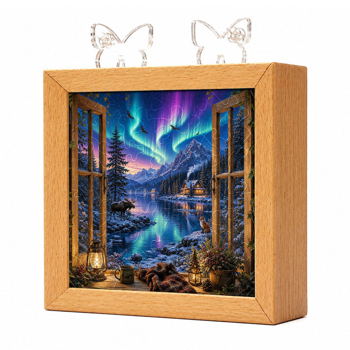 Acrylic Puzzle Night Light - Aurora Vista