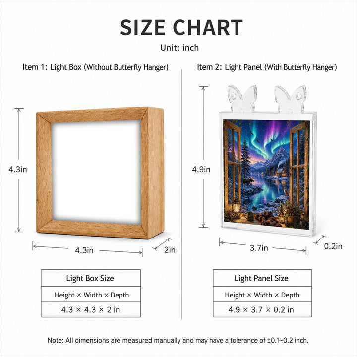Acrylic Puzzle Night Light - Aurora Vista