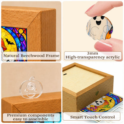 Acrylic Puzzle Night Light - Halloween Ghost Theme