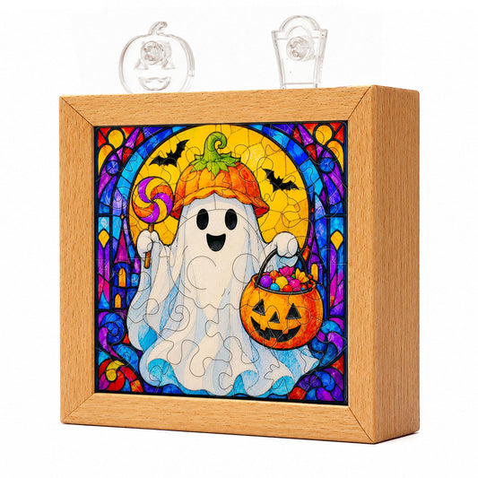 Acrylic Puzzle Night Light - Halloween Ghost Theme
