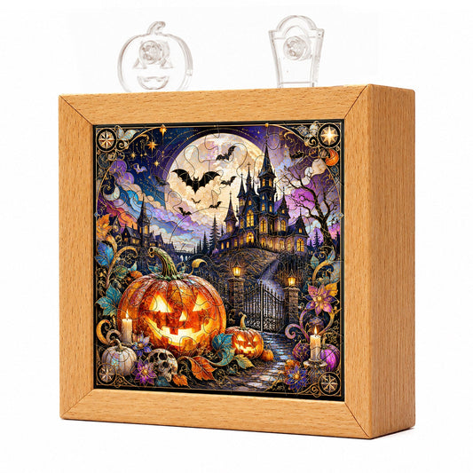 Acrylic Puzzle Night Light - Halloween Manor