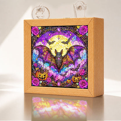 Acrylic Puzzle Night Light - Gothic Lace Bat