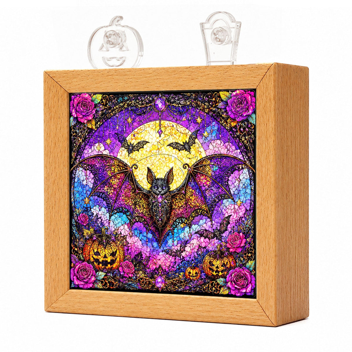 Acrylic Puzzle Night Light - Gothic Lace Bat