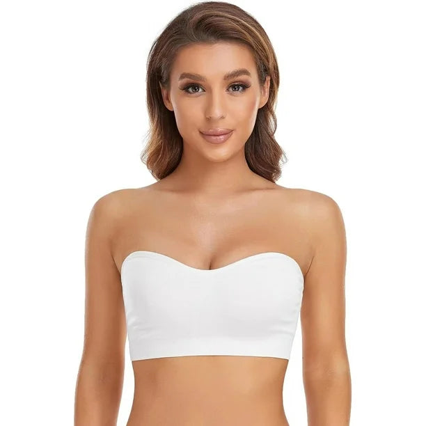 Non-Slip Bandeau Seamless Wireless Strapless Bra