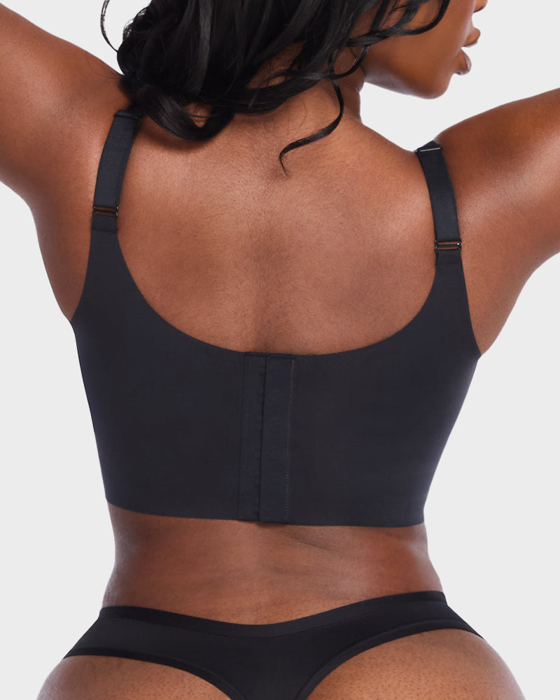 Wireless V-Neck Back & Side Smoothing Bra