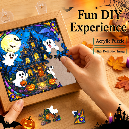 Acrylic Puzzle Night Light - Haunted House