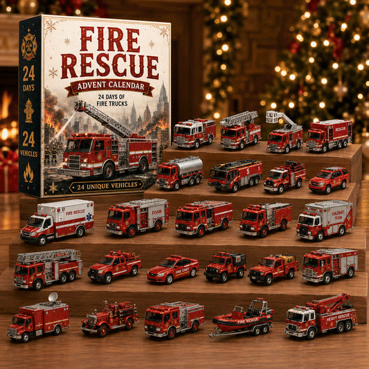Limited Edition $19.99, Only 100 Sets Left!🚒Fire Rescue 24-Day Advent Calendar