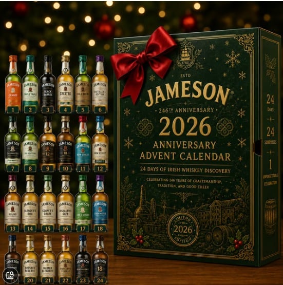 ⏰Limited Stock 49% OFF❄️2D 2026 246th Anniversary Advent Calendar📅24 DAYS OF IRISH WHISKEY DISCOVERY
