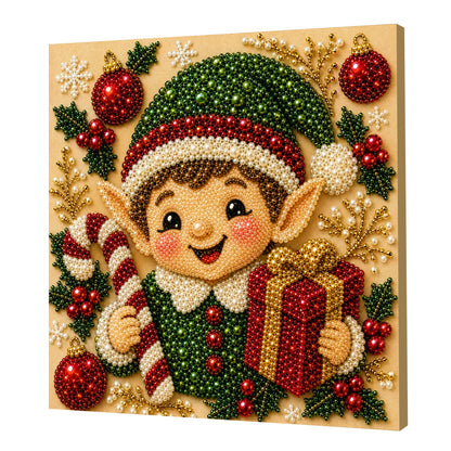 🧚Framed Christmas Elves - Pearls Painting Kit