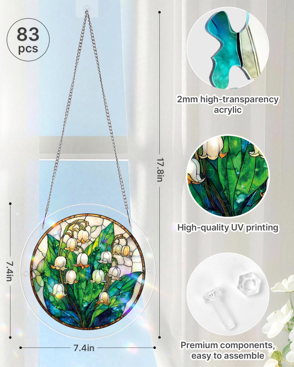 Acrylic Jigsaw Puzzle Suncatcher - Secret Lily Valley