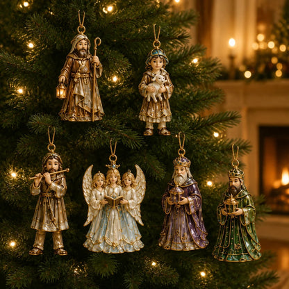 2026 Nativity Story Advent Calendar – 24-Day Christmas Countdown Ornament Set