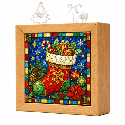 Acrylic Puzzle Night Light - Christmas Stocking for Gifts