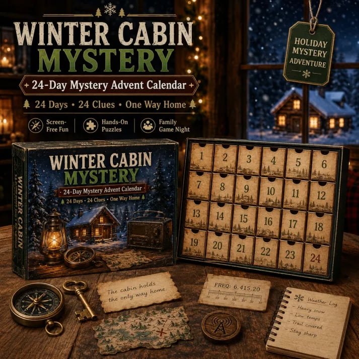 ⏳ Limited Time 50% OFF – 🎁✨24-Day Mystery Adventure Advent Calendar Collection | 24 Clues, Hands-On Puzzles & One Final Reveal
