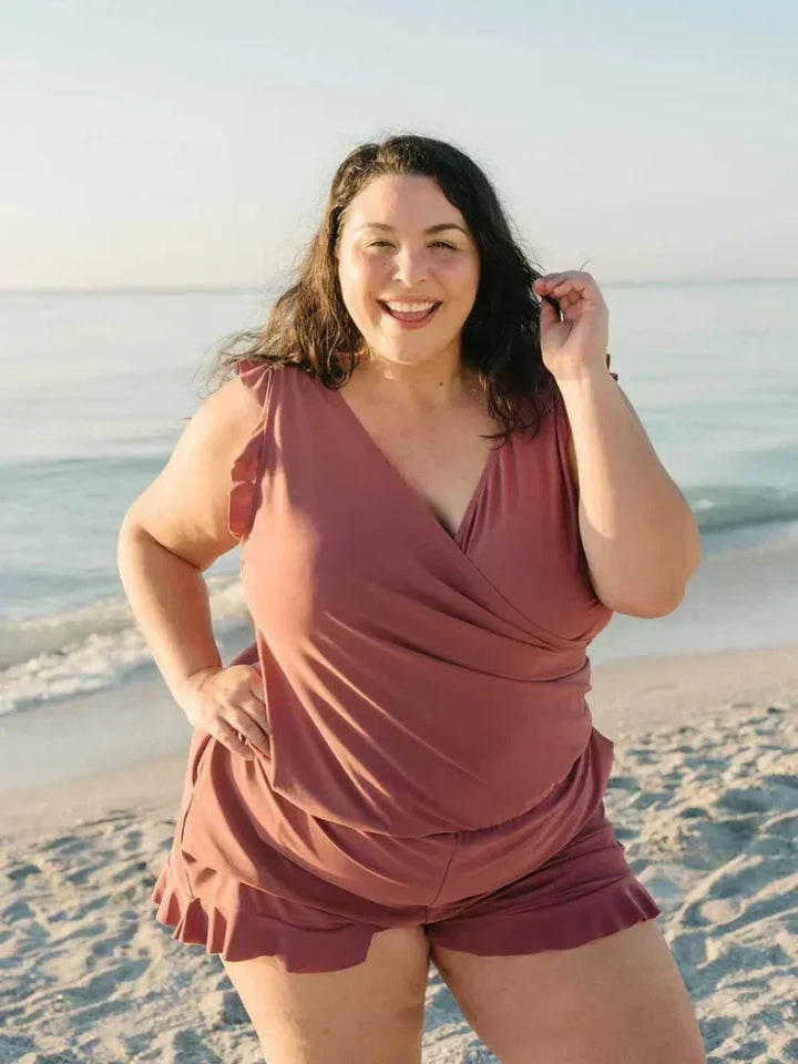 Swim Romper Built-in Bra