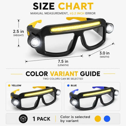 🔥Last Day 50% OFF-Rechargeable LED Headlamp Glasses