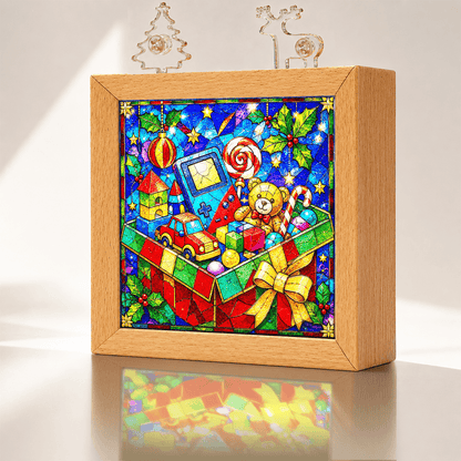 Acrylic Puzzle Night Light -Christmas Gift Box