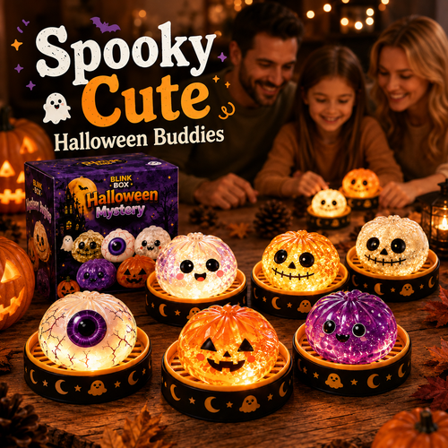 🎃Halloween Dumpling Stress Relief Toys with Steamer Storage Boxes