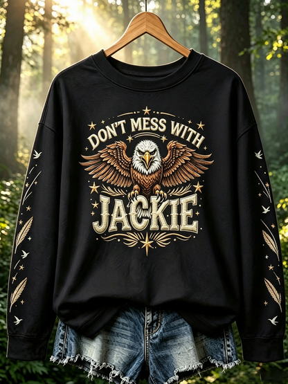 Women's Fly Free Jackie Print Casual Sweatshirt