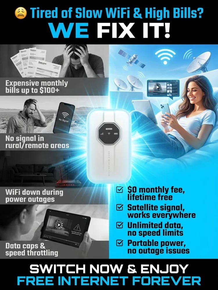 Boundless Portable Wi‑Fi | Global Coverage, Free for Life, No SIM, No Contract, No Hidden Costs