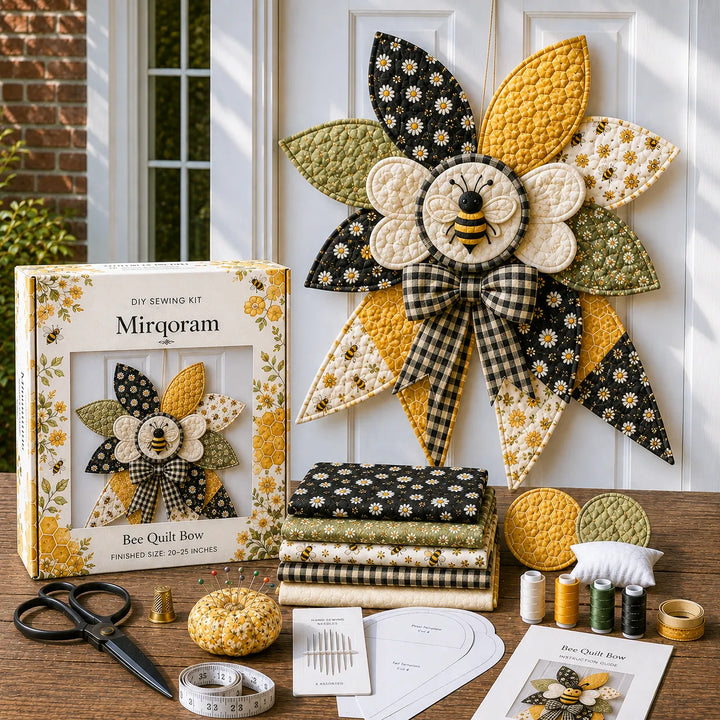 Raccoon - Handmade Quilted Door Bow DIY Sewing Kit