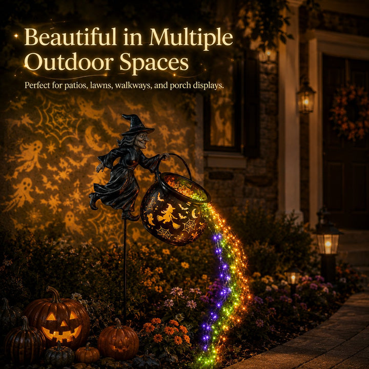 🔥Last Day 49% OFF🎃Halloween Witch Cauldron Garden Light