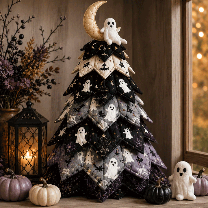 Candy Corn - DIY Halloween Theme Quilted Fabric Tree Kit